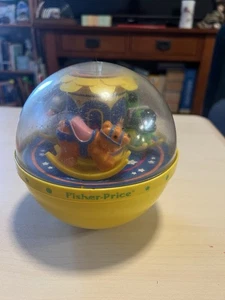Vintage 1985 Fisher Price Vintage Chime Ball Roy Poly - Imagen 1 de 8