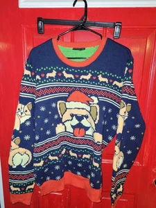 Geeknet Corgi Weihnachtspullover XL * Ugly Christmas Sweater * Hund Urlaub Pullover - Bild 1 von 3
