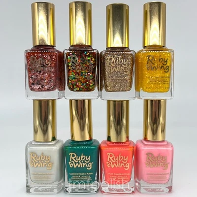 8 nuevos esmaltes de uñas Ruby Wing Color Club - tamaño completo Foto 1 de 4
