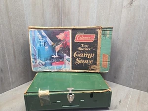 Vtg Coleman 425E 499 9/78 Two Burner Camp Stove Box, Open Box. - Picture 1 of 12