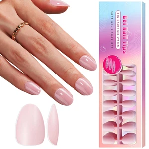 Soft Gel Nail Tips Short Almond Gel X Nails, 300 Stück Pre Short Almond Pink - Bild 1 von 8