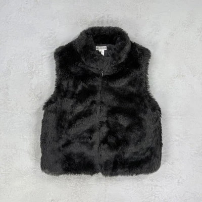 Vintage Investments Faux Fur Zip Front Vest Women's Medium - Image 1 of 4