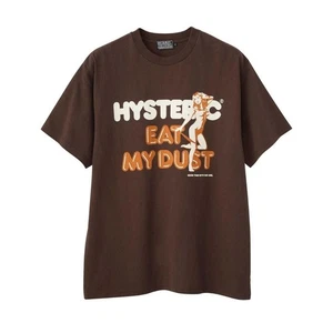 T-shirt Hysteric Glamour S stampa marrone come nuova unisex streetwear 2025/ss - Foto 1 di 2