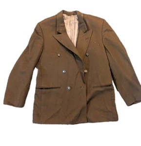 Weidenmann Western Germany Blazer Men Brown Vintage 70' Wool Cashmere BH2 - Imagen 1 de 17