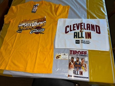 Cleveland Cavalier 2015 Playoffs TODO EN boleto, programa de consejos, camiseta y toalla Foto 1 de 4