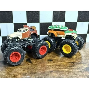 Super Mario Donkey Kong VS Bowser Hot Wheels Monster Jam Truck 1:64 Car,Die-Cast - Picture 1 of 13