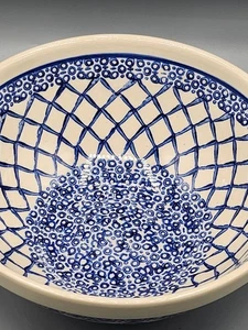 Handmade Polish Pottery  Bowl – 9.25"D - Picture 1 of 6