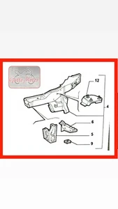 PUNTONE ANT SX FIAT PUNTO 99 AL 2010 NUOVO ORIGINALE FIAT 46785671 = 51749013 - Foto 1 di 1