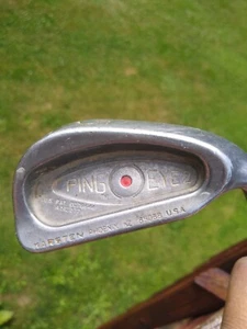 PING EYE 2 RED DOT 5 IRON Light Steel STIFF 38" MRH EUC Golf USA - Picture 1 of 8