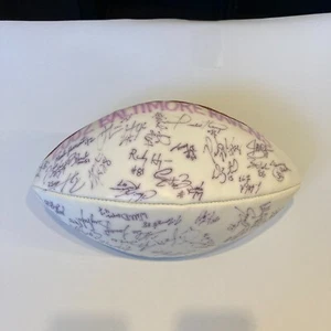 2002 Baltimore Ravens Team Signed Wilson NFL Football JSA COA #1 - Picture 1 of 10