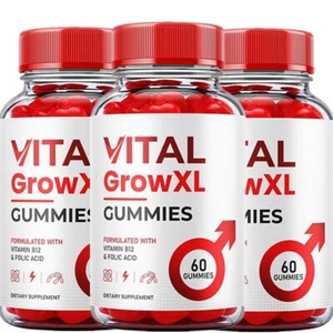 (3 Pack) Vital Grow XL Max Gummies VitalGrow XL Max Supplement (3Month Supply)NE - Picture 1 of 12
