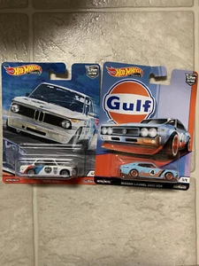 Ruote calde cultura auto BMW 2002 & Golfo Nissan Laurel 2000 SGX lotto di 2 R/R - Foto 1 di 3