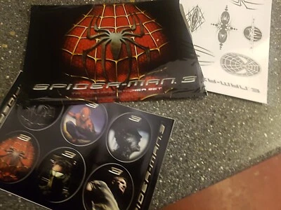 SPIDERMAN 3 MARVEL ORIGINAL 2007 NEVR OPENED TATOO & STICKERS MOVIE MEMORABILIA  - Image 1 of 4