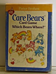 1983 Care Bears Card Game “Which Bears Where?” Parker Brothers