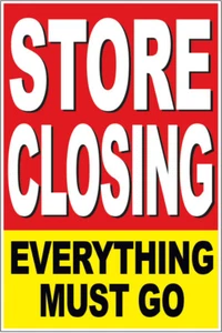 24x36 STORE CLOSING Poster Retail Business Store Window POP Sign - Picture 1 of 1