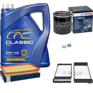 BOSCH Inspección Set 5L MANNOL Classic 10W-40 Para Nissan Almera I Hatchback - Imagen 1 de 12
