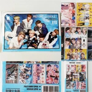 KPOP BTS Goods Bangtan Niños Postal (12 piezas) + Juego de Pegatinas (3 piezas) (Nuevo/Sellado) - Imagen 1 de 3