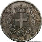C3488 Scarce Italy Lira Vittorio Emanuele II 1867 M Milan BN Silver -&gt; M offer