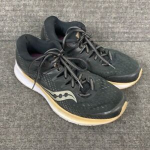 Saucony Ride ISO 2 Running Shoes Women's Size 9.5 Black Gold Sneaker S10514-2
