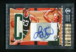 2017 Super The Bar Hardcourt Legends Larry Bird Jersey Cut Auto /5 BGS 9.5 (293) - Picture 1 of 2