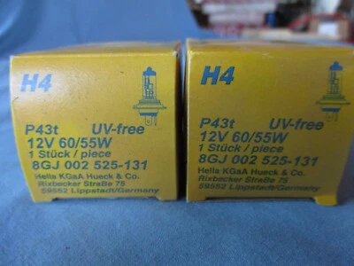 Bombilla halógena Hella H4; 60/55 vatios; blanca Foto 1 de 4