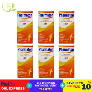 6 x 100er Pharmaton Kapseln Extrakt Ginseng Selen Energiebooster Leistung - Bild 1 von 10