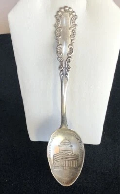 Cuchara de recuerdo de plata esterlina vintage "Grant's Tomb" Nueva York NY 4" Foto 1 de 4