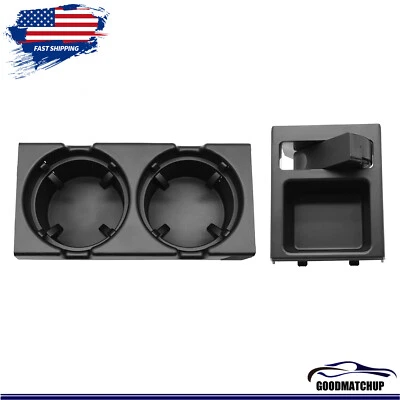 For BMW E46 51168217953 325i Black Front Center Console Cup Holder Coin Holder Foto 1 de 4