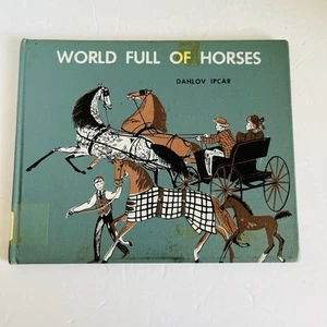 Vintage Children's "World Full of Horses" Hardcover Dahlov Ipcar 1955 Doubleday - Picture 1 of 13