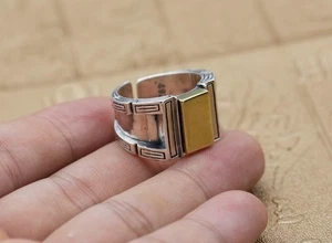 925 STERLING SILVER classic ring men women jewelry S1842 - Picture 1 of 6