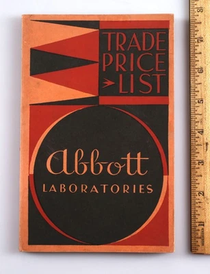 Catálogo de precios comerciales de Abbott Laboratories vintage 1928 North Chicago, Illinois Foto 1 de 4