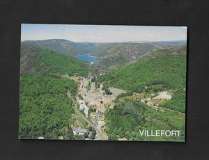 vintage France Edition de luxe postage VILLEFORT Lozzere La Ville et le lac A5 - Imagen 1 de 3