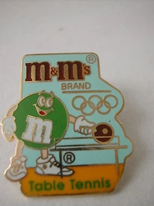 * M&M'S PIN'S EMAIL TABLE TENNIS TENNIS DE TABLE PING-PONG - Imagen 1 de 2