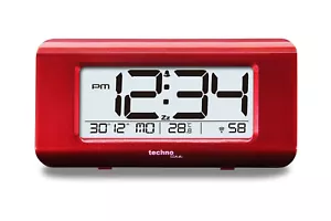 WT 197 - eleganter Funkwecker mit Temperaturanzeige, Technoline, rot-metallic, 1 - Bild 1 von 4
