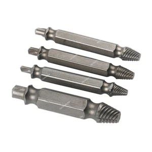 4Pcs Screw Extractor Drill Bits Guide Set Broken Bolt Remover Easy Out - Picture 1 of 4