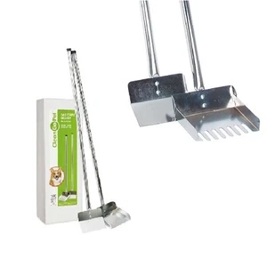 Sanitary Steel Strong Pooper Scoopers for Dogs & Pets Shovel or Rake Styles - Picture 1 of 9