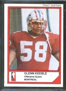 1984 Jogo CFL #54 GLENN KEEBLE Verdun Maple Leafs Montreal ALOUETTES - Bild 1 von 2