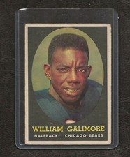 1958 Topps Football #114 Bill Galimore, Chicago Bears, Rookie, VG, Centered!