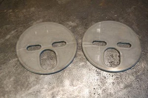Air Ride Plates 6" inch 2500 lbs 2600 lbs Upper Universal AirRide Suspension - Picture 1 of 1