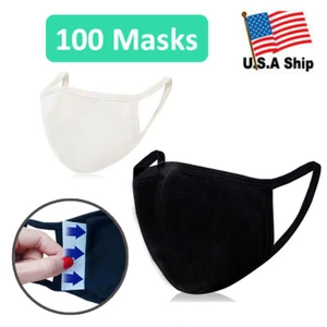 Wholesale 100% Cotton Mask with Filter Pocket Washable Protective - Picture 1 of 8