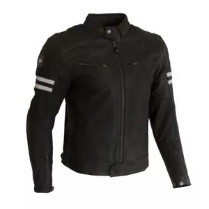 Merlin Hixon II D3O Mens Leather Motorcycle Biker Riding Jacket - Black - Picture 1 of 4