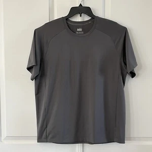 REI CO-OP Shirt Adult Large Gray Activewear Short Sleeves Mens - Picture 1 of 7