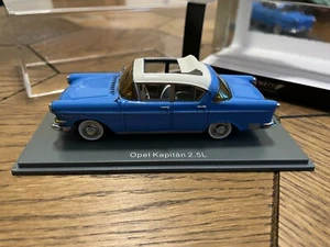 Neo Models NEO43940 1958 Opel Kapitan 2.5L Blue 1/43 Die-cast Scale Model - Picture 1 of 6