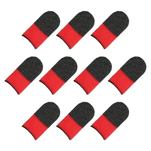 Mobile Doigt Manchon Pouce Gris/Rouge, Anti-Transpiration pour Paquet de 10 - Photo 1 sur 6
