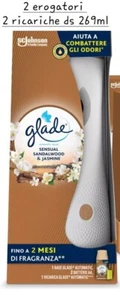 Glade automatic spray jasmine 269ml 2 erogatori 2 ricariche profumatore casa - Foto 1 di 1
