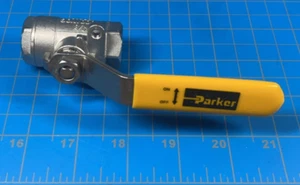 Parker 3/8 2000 WOG Ball Valve CF8M - Picture 1 of 4