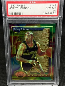 1993-94 Topps Finest Avery Johnson PSA 10 #143 - Warriors - Picture 1 of 2