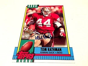 Tom Rathman 2013 Topps Archives Fan Favorit Autograph on Card #FFA-TR  49ers - Bild 1 von 2