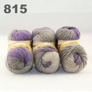 Venta Nuevo 6 bufandas de chal de lana rápida tejido a mano arco iris grueso a mano 15 - Imagen 1 de 6