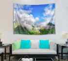 The Mountain Covered Clouds 3D Wall Hang Cloth Tapestry Fabric Decorations Decor